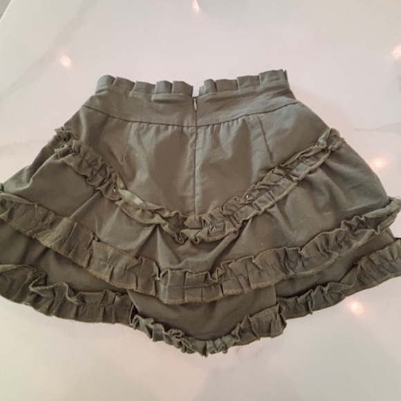 Girls AC Rendon Army Green Skort Size 12 - Picture 2 of 3